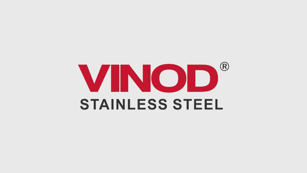 Vinod Stainless Steel Multipurpose Kadai with 6 Plates - Includes 2 Idli Plates, 1 Mini Idli Plate, 2 Patra Plates, and 1 Khaman/Dhokla Plate, Induction Bottom & Gas Stove Compatible