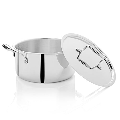 Steel Sauce Pot with Cover 20 cms, Capacity 3.20