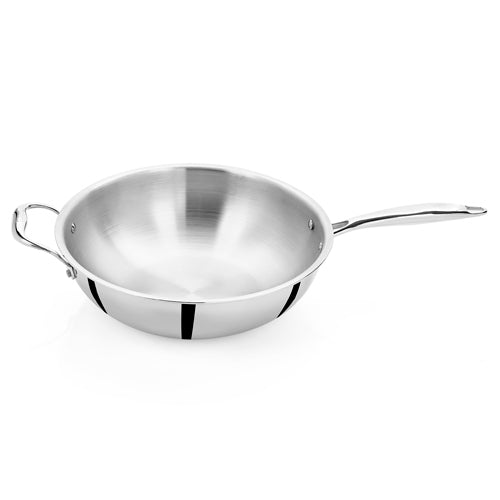 Triply Stainless Steel Wok 